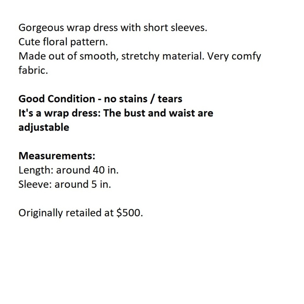 FINAL⬇️ BCBGMaxAzria Floral Wrap Dress - Picture 8 of 8